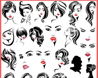 Download Woman Face Svg Etsy