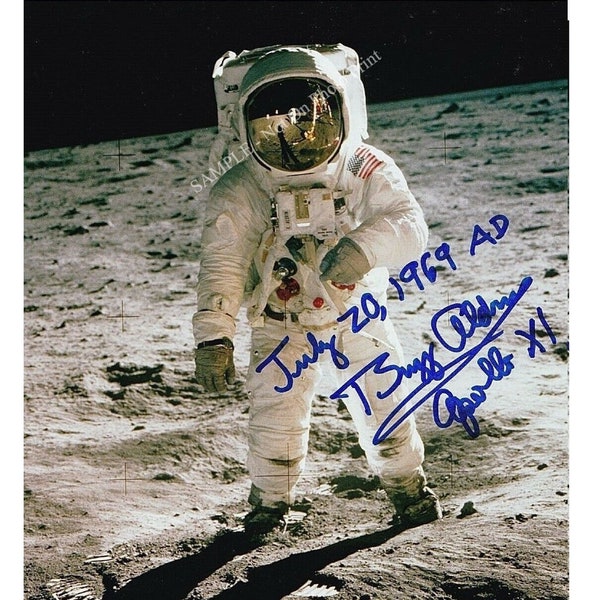 Buzz Aldrin Signed Autograph Buzz Aldrin Signed Photo Buzz Aldrin Autographed Photo Apollo Astronaut Gemini Reprint Poster Print 9478
