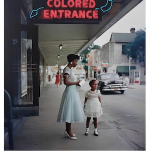 Department Store Segregation in the South Colored Entrance Gordon Parks African American Color Photo Print Photograph 159C