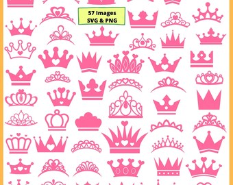 Princess Crown Svg Etsy