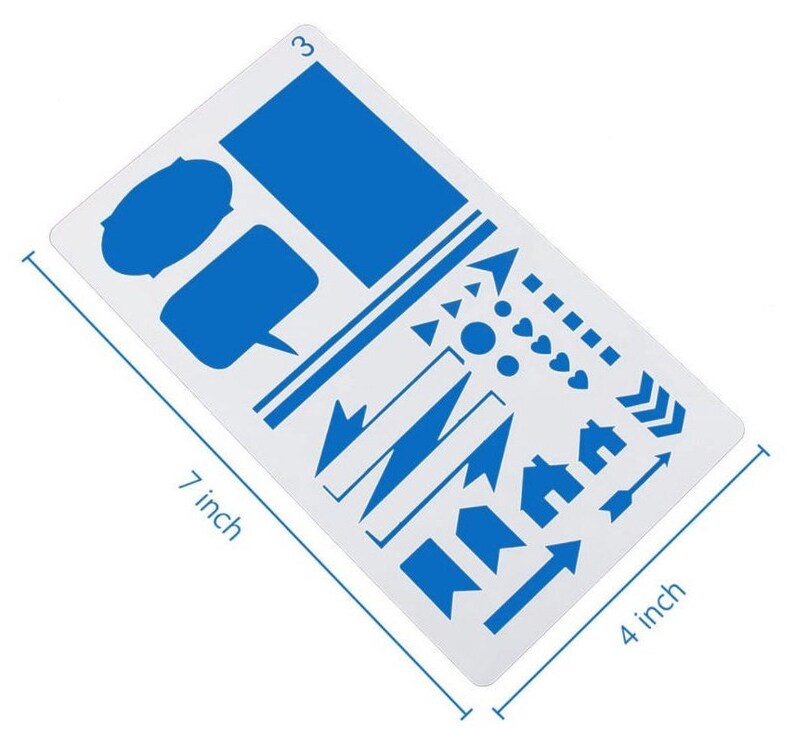 20 Bullet Journal Stencil Kit Planner Stencils Journal Etsy