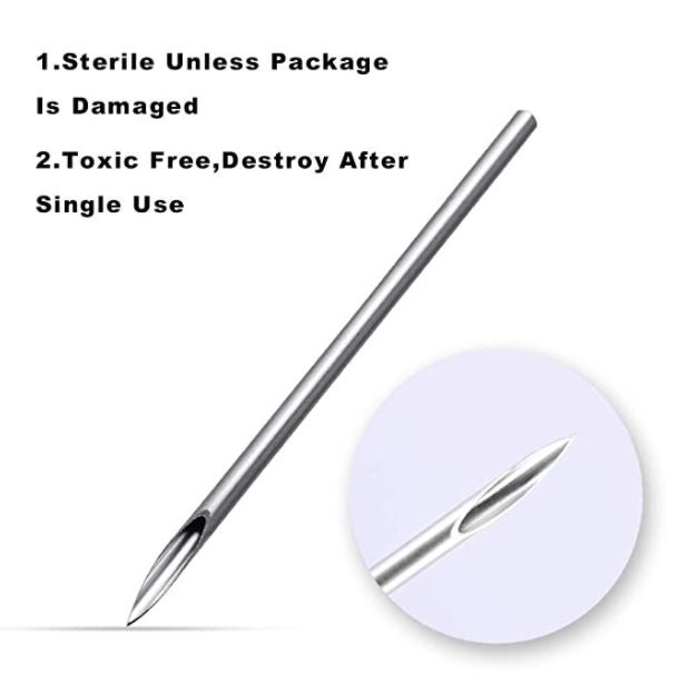 Hollow Puncture Piercing Needles Piercing Tools 10 PCS DIY Etsy