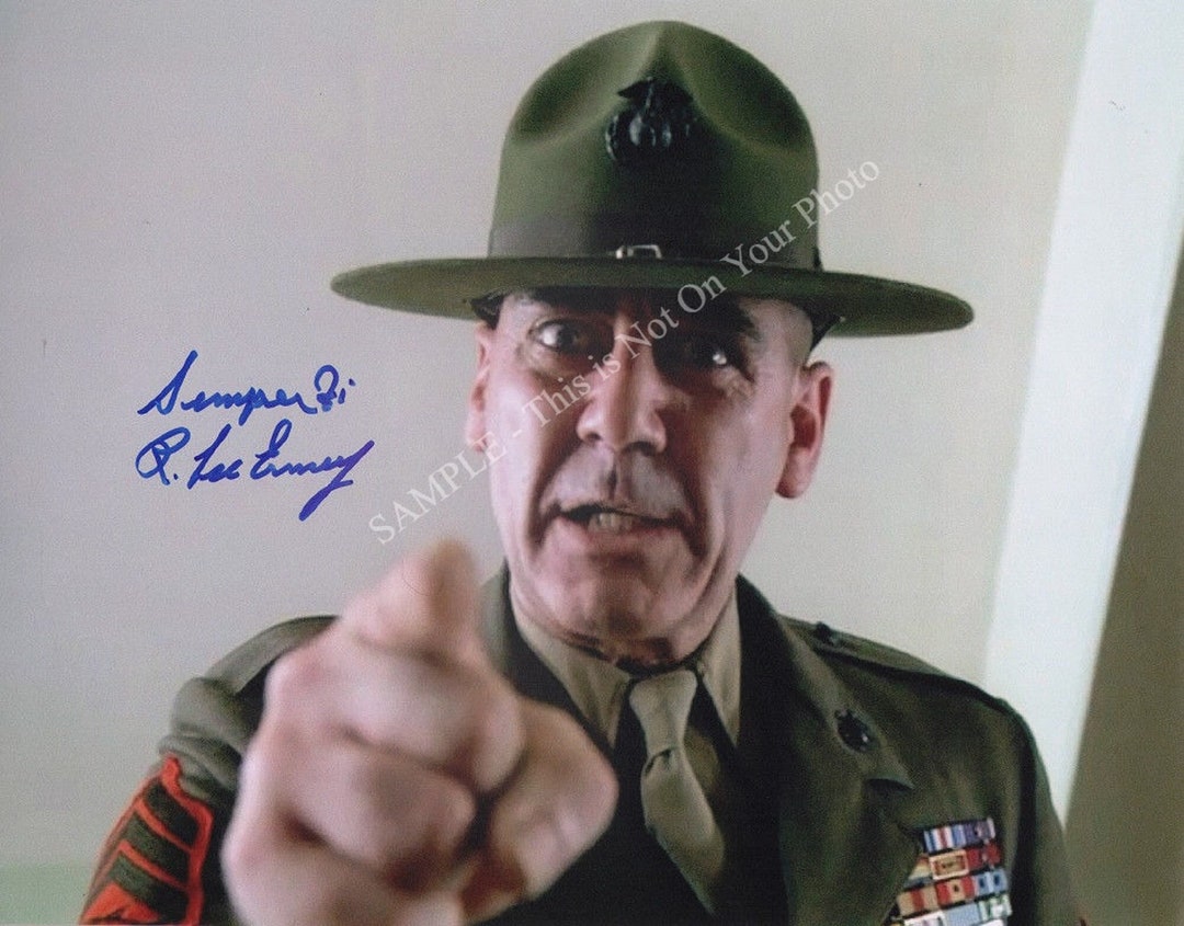 R Lee Ermey Signed Photo Semper Fi R Lee Ermey Autograph Full Metal