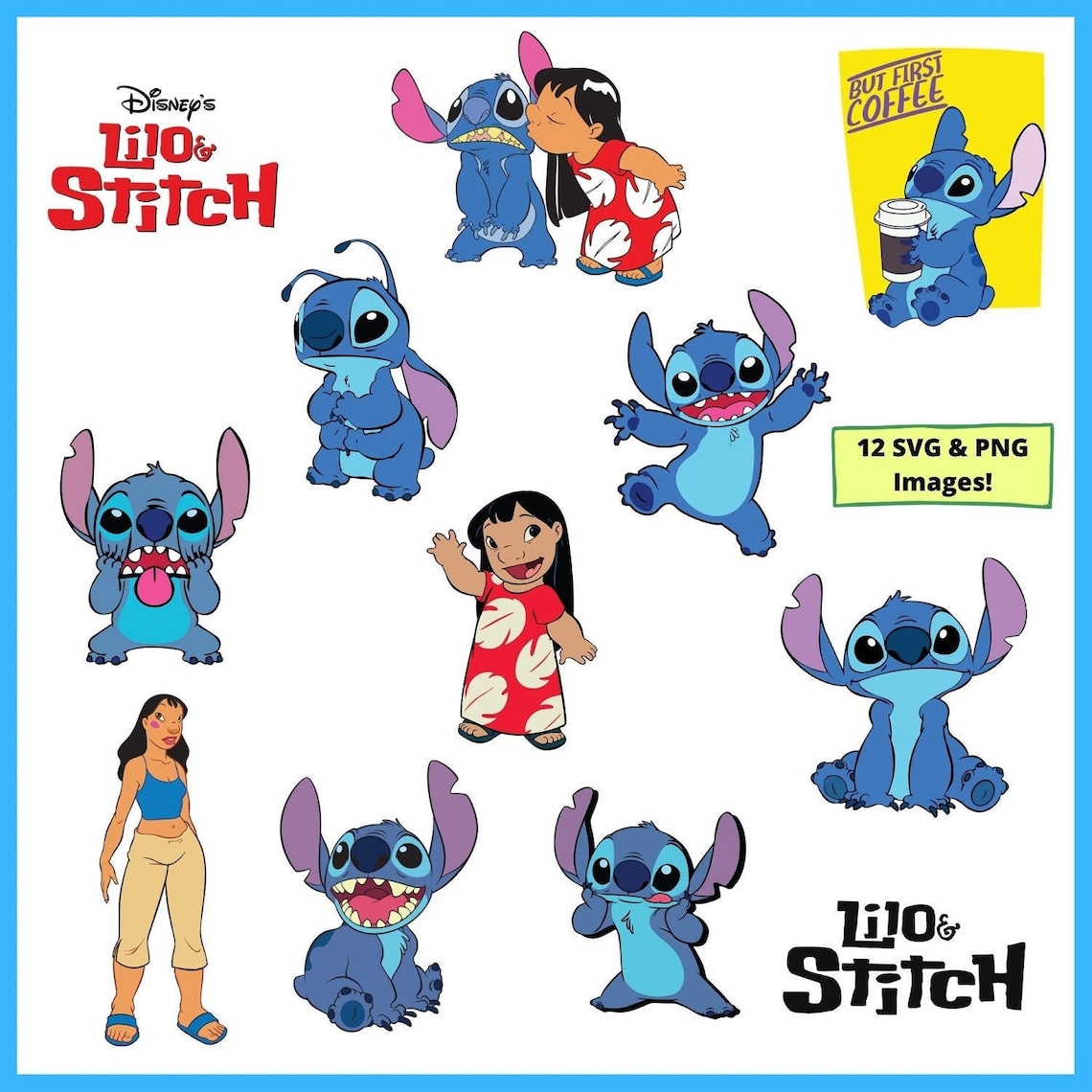 Lilo and Stitch SVG Stitch Svg Lilo Svg Disney Character Svg - Etsy