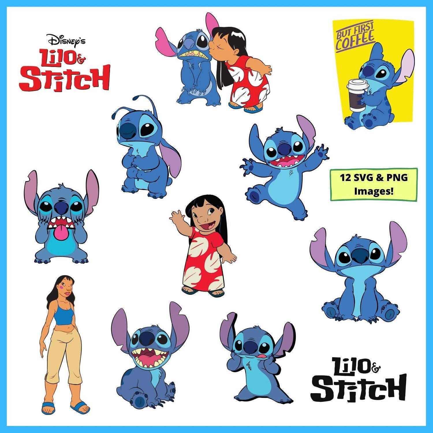 Disney Lilo Stitch SVG