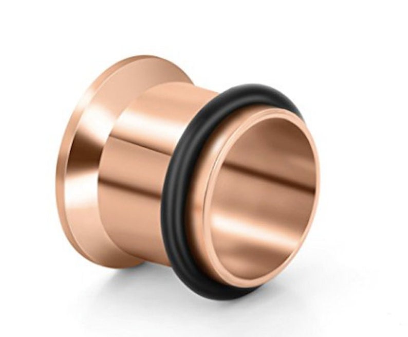 Rose Gold Ear Stretching Kit Surgical Steel Tapers with Plugs Etsy