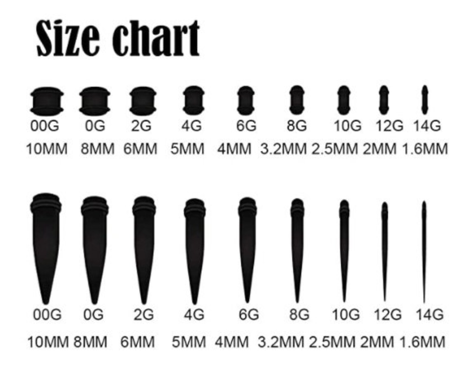 Ear Stretching Kit Stainless Steel Rainbow Color Tapers Plugs Etsy