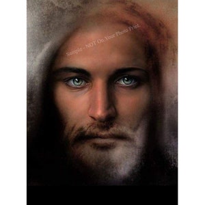 The Face Of Jesus Picture Christ Face Catholic Christian Religion Holy Spirit Lord God Bible Art Photo Print Mormon 5x7 8X10 Image 8617