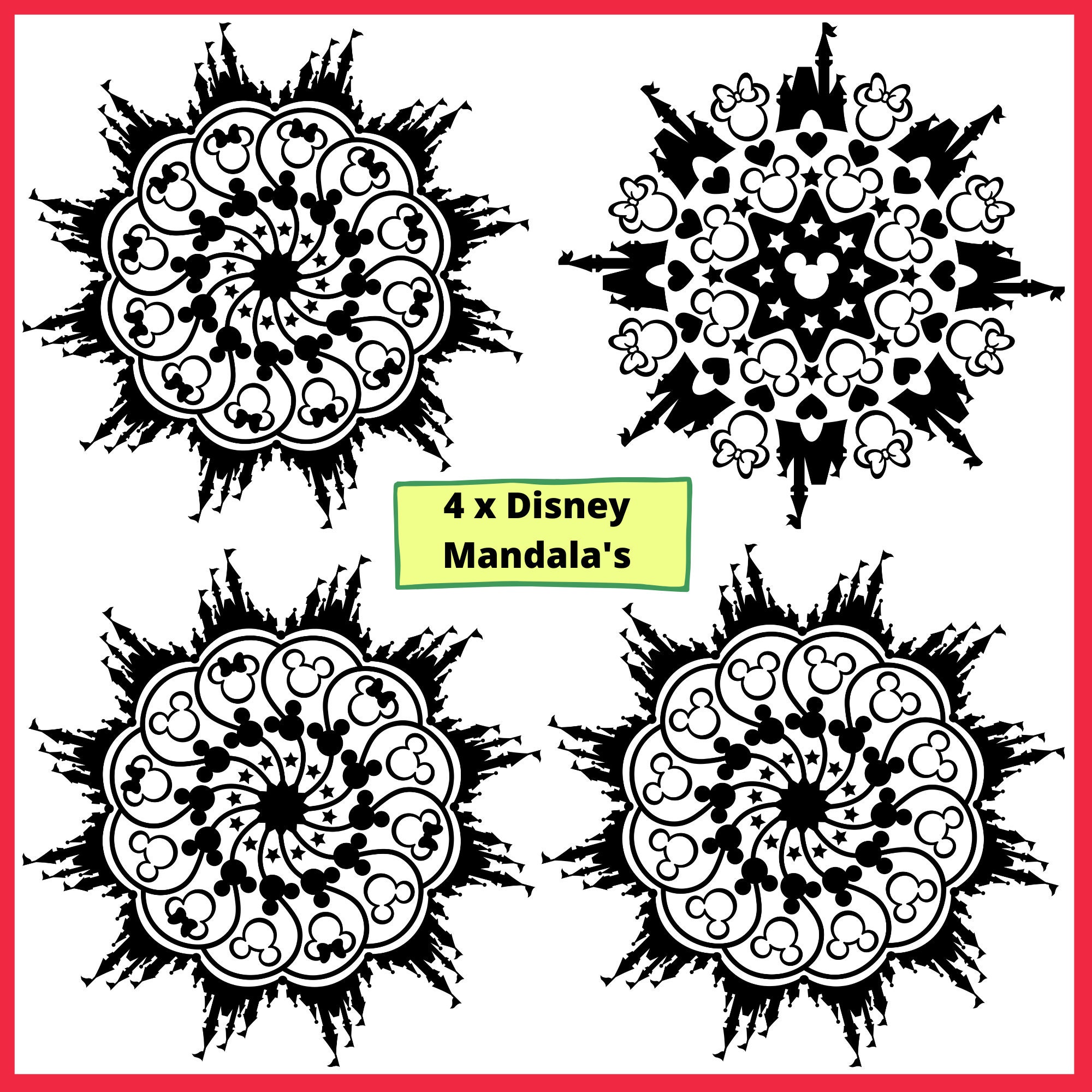 Download Disney Mandala Svg Mickey Mouse Svg Mickey Mandala Svg Minnie Etsy
