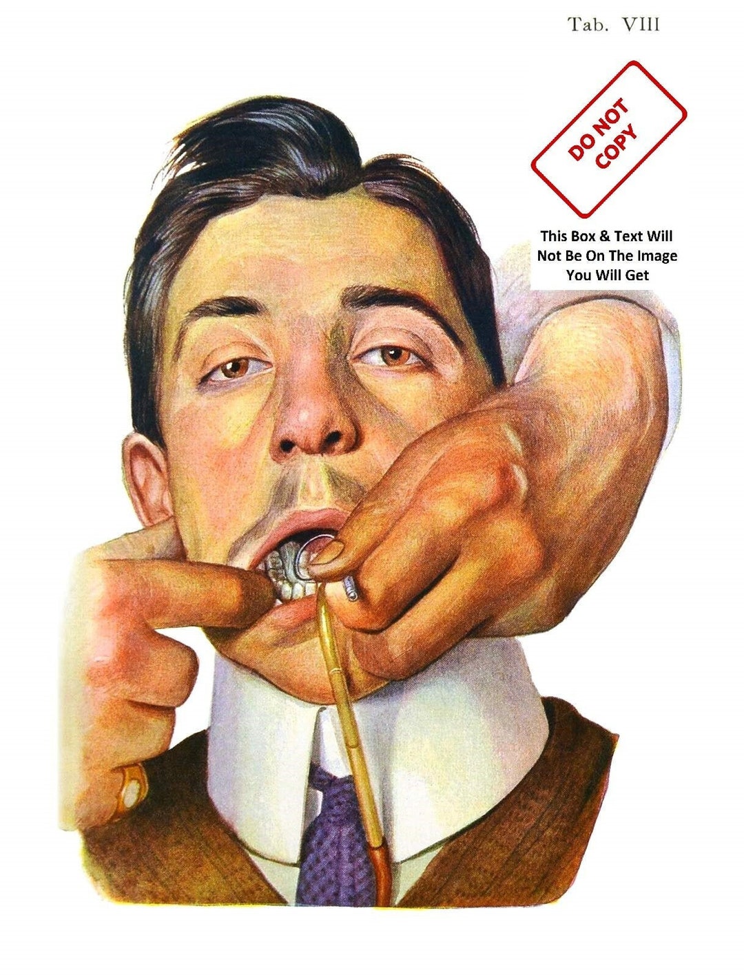 Vintage Dentistry Art Oral Mouth Cavity Dental Equipment Etsy