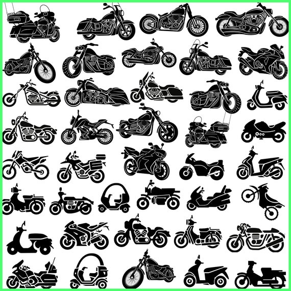Download Motorcycle Svg Bundle Motorbike Svg Chopper Svg Cruiser Svg Etsy