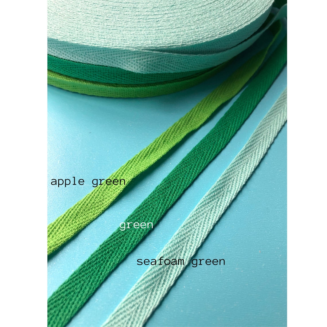 3/8 inches cotton twill tape by the yard herringbone ribbon Etsy