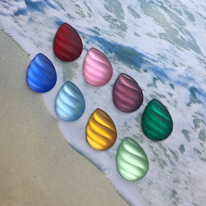 cabochon poire Swarovski « vague » dépoli vintage, vendu par lot de 2 pièces, 18/13 mm, réf. 2393/4, pour le collage, la fixation et les projets de bricolage