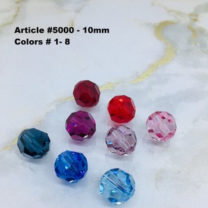 Swarovski ronde kristallen kraal van 10 mm, artikel 5000, voor het maken van kralen en sieraden.