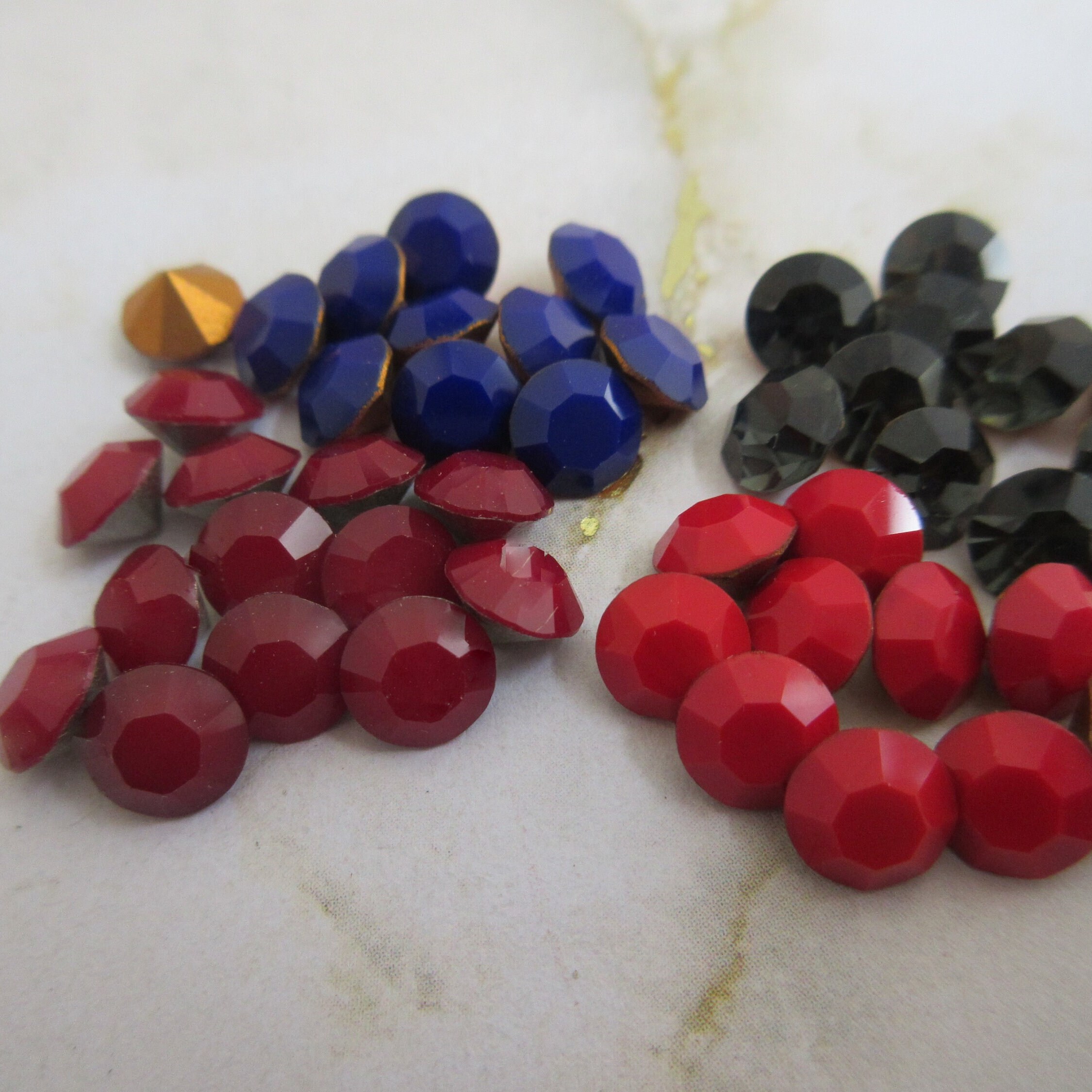 Vintage Swarovski SS29 (6.1-6.2mm) Crystal Stone, Various Colors