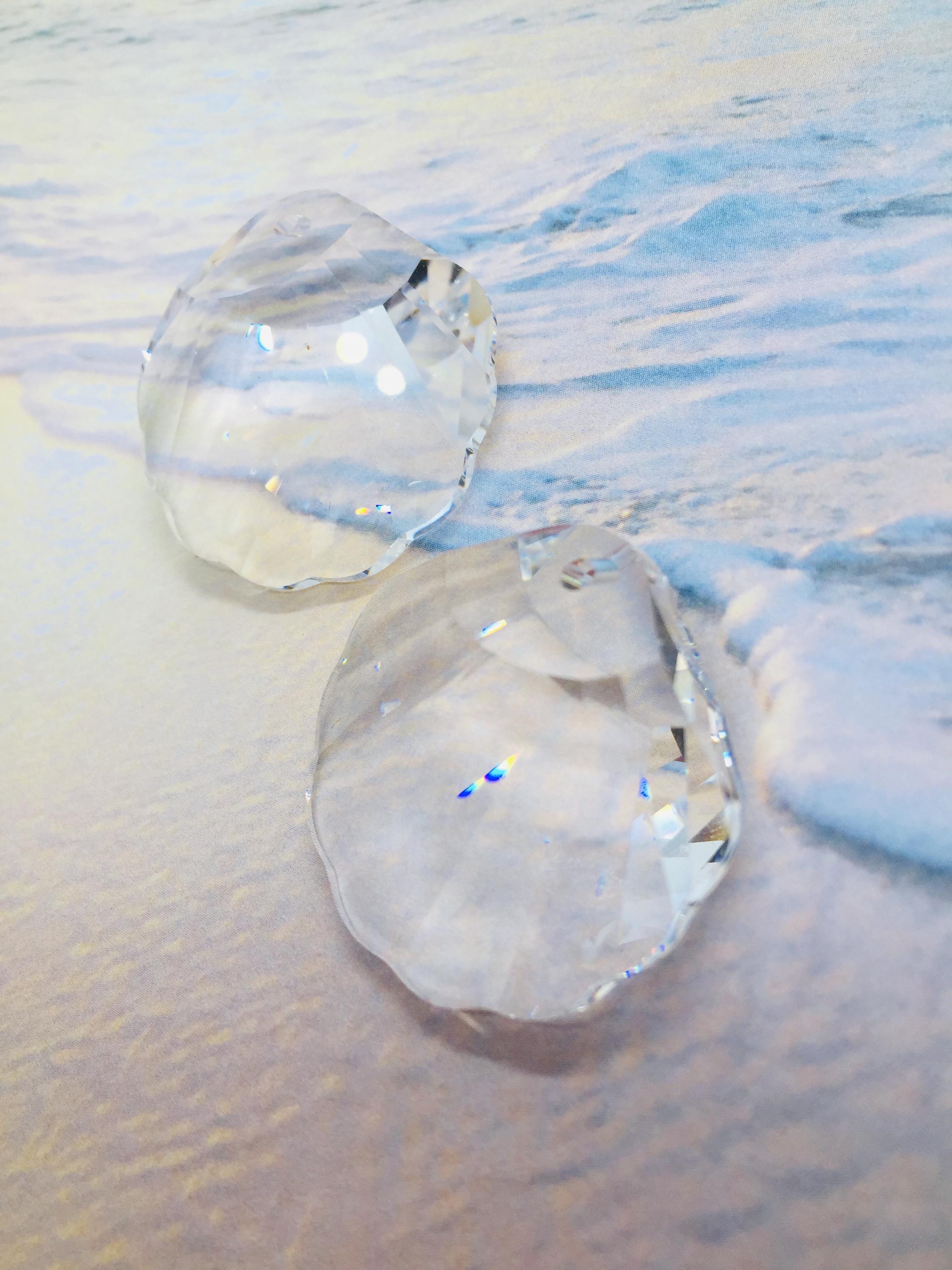 Swarovski Crystal Shell Pendant, Art#6723, 28mm Crystal Drop