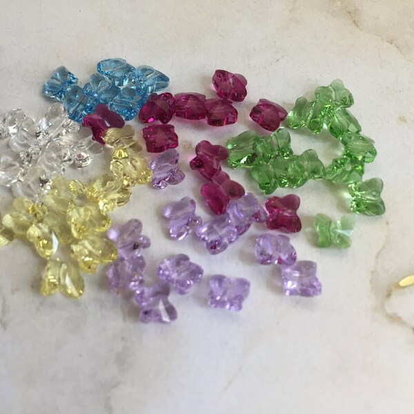 Swarovski Butterfly 5mm crystal bead, Art #5754, various colors and quantities