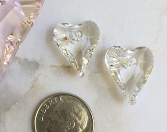 Wisiorek kryształowy Wild Heart firmy Swarovski o średnicy 37 i 17 mm, nr artykułu 6240