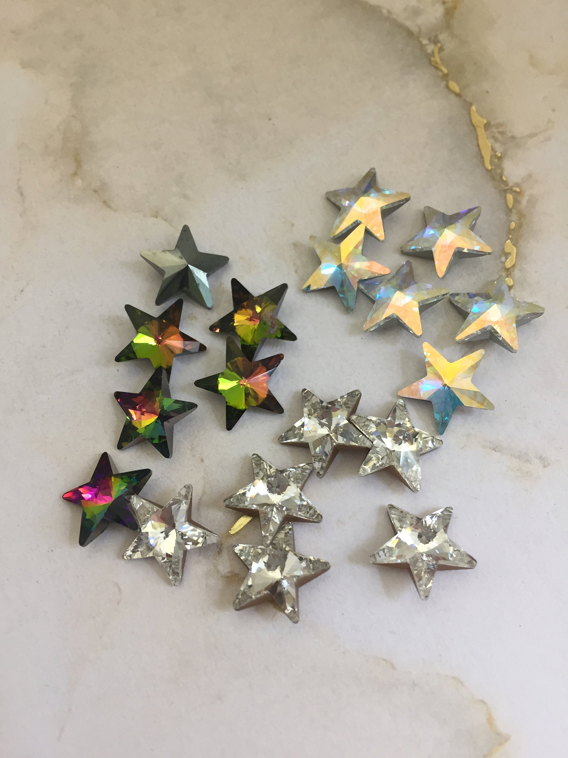 p　　スワロフスキー Swarovski Star Crystal Fancy Stone 10mm, Art # 4825 & 4745