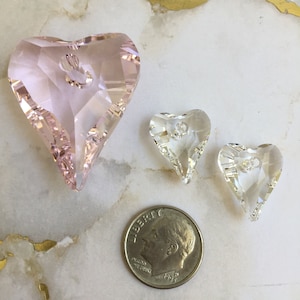 Swarovski 37 and 17mm Wild Heart crystal pendant, Article# 6240
