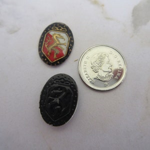 Glass vintage cabochon intaglio, Coronation theme from 1950's, 2 styles image 3