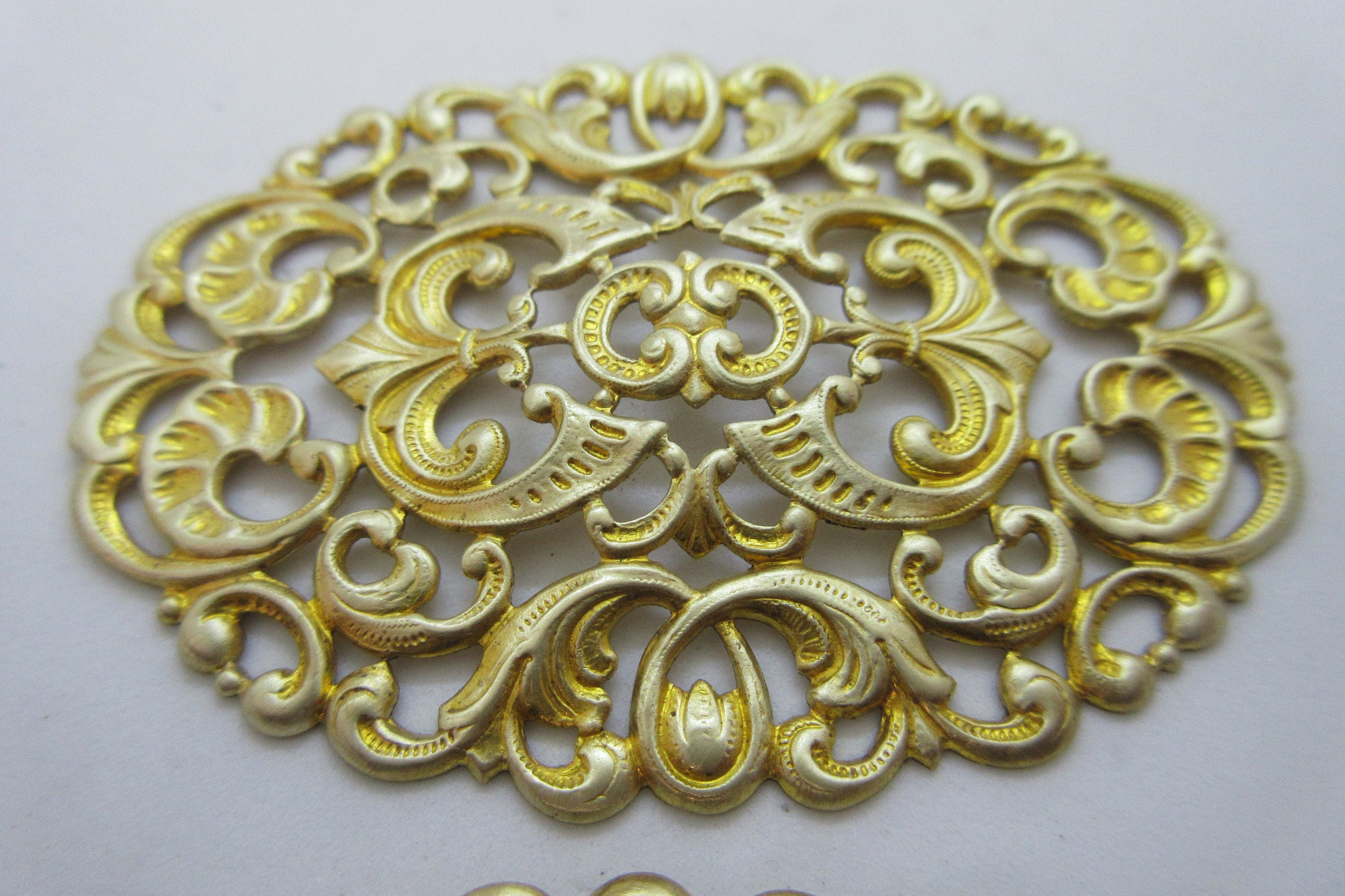 Brass filigree stampings sale