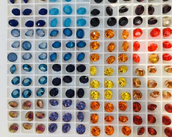 Crystal rhinestones SS39( (8.25mm) , Swarovski chatons Art #1088, 12 pieces per package.