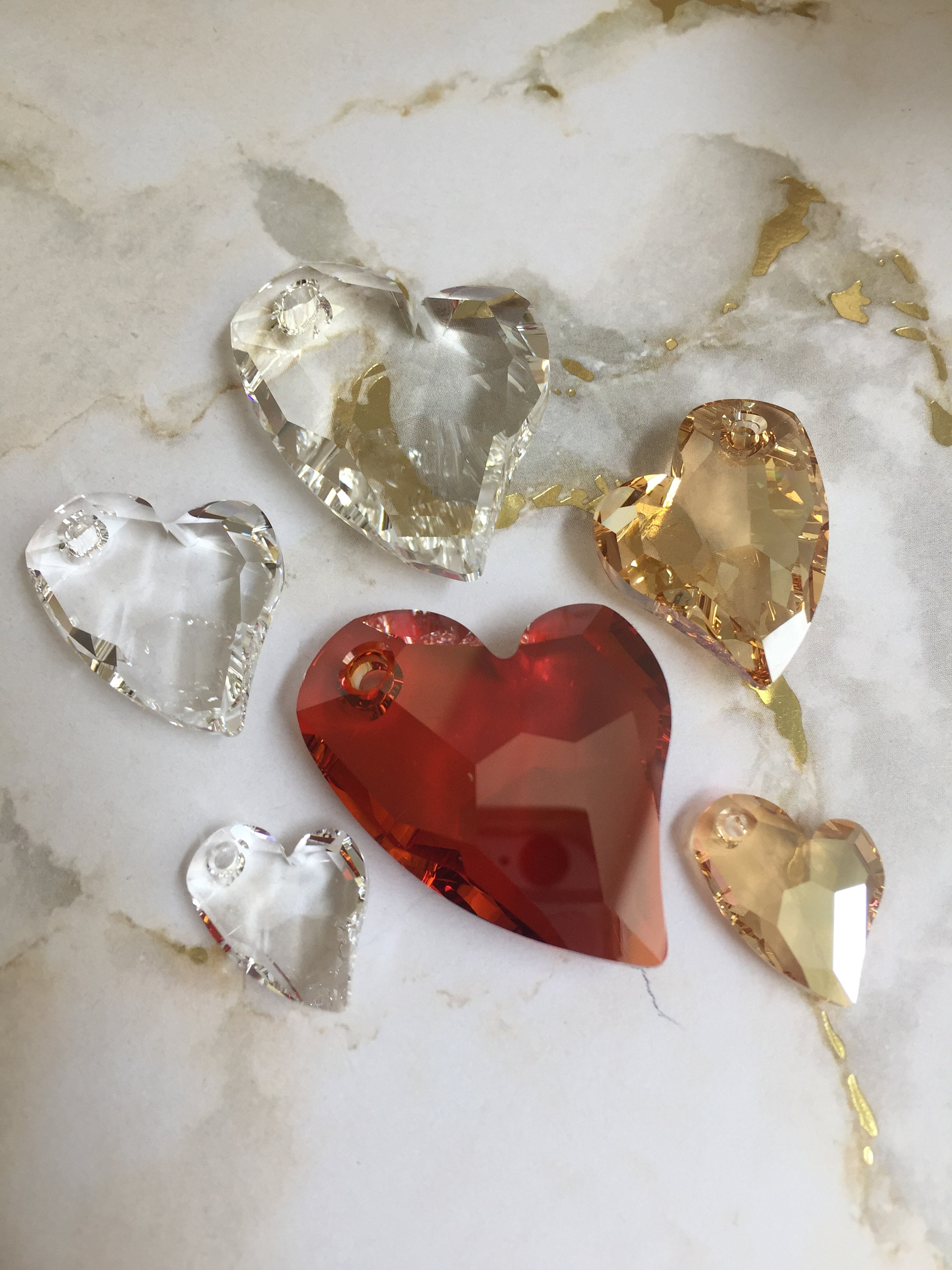 27mm swarovski heart - Etsy 日本