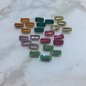 Pietra di cristallo ottagonale vintage Swarovski da 8/4 mm, Art.#4600, colori assortiti, da incastonare, incollare, cucire.