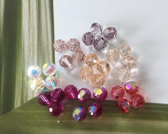 Swarovski Crystal 6mm, Art#5000,  Faceted Round Beads, DIY Jewelry (12/36 Pieces)