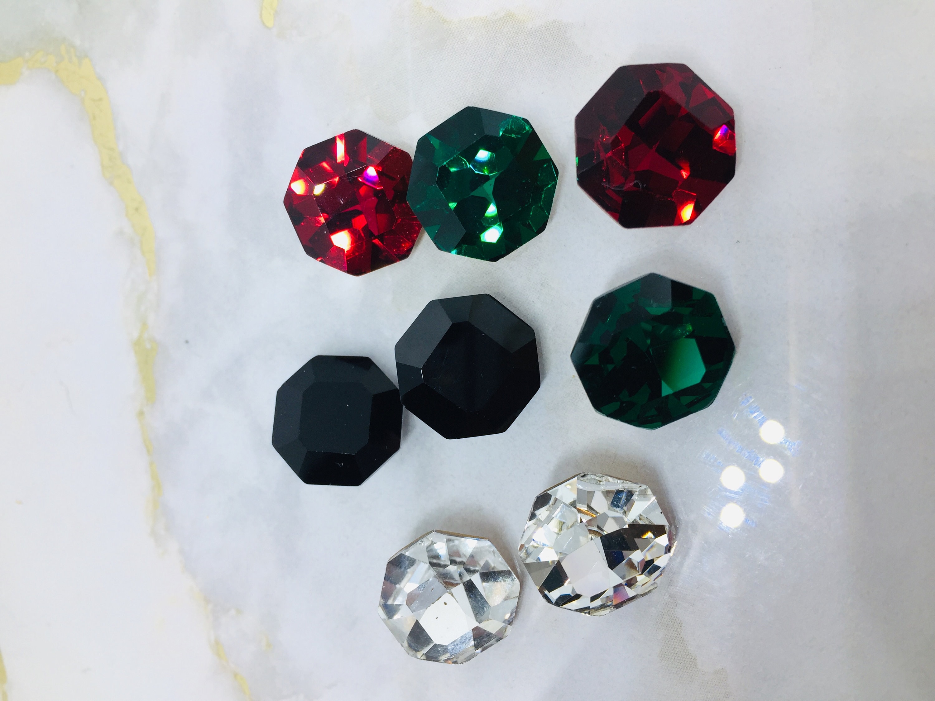 Swarovski 8116 octagon crystals - Etsy 日本