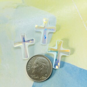 Swarovski crystal cross pendant drop, Art# 6860, 20/16mm & 12/10mm image 9