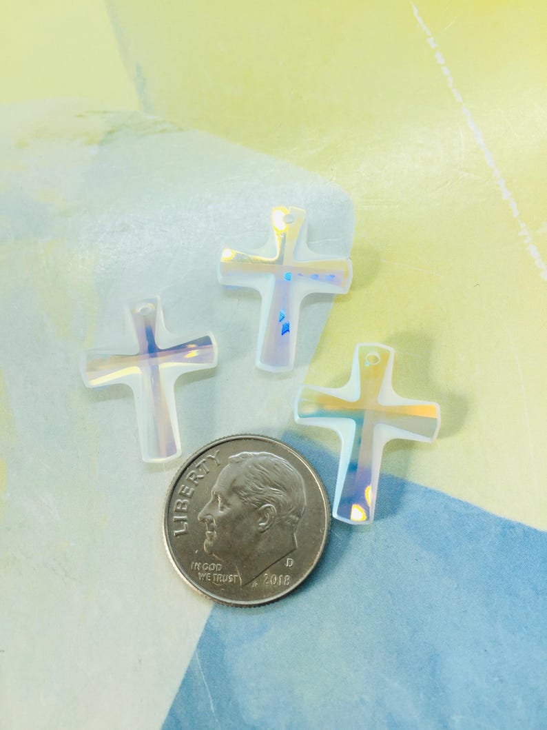 Swarovski crystal cross pendant drop, Art# 6860, 20/16mm & 12/10mm image 9