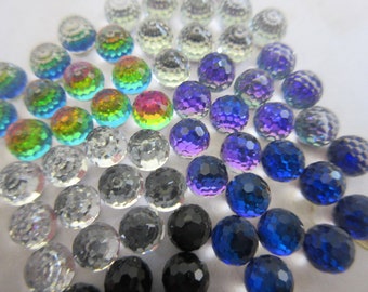 Vintage Swarovski 6mm Fireball crystal, Art#4869 & 4861, made in 1980's, various colors and quantities, settings available