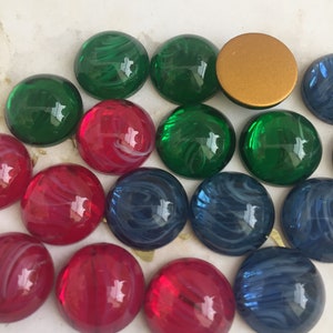 Vintage Swarovski 14mm cabochon, flawed quartz, Article #2090/4