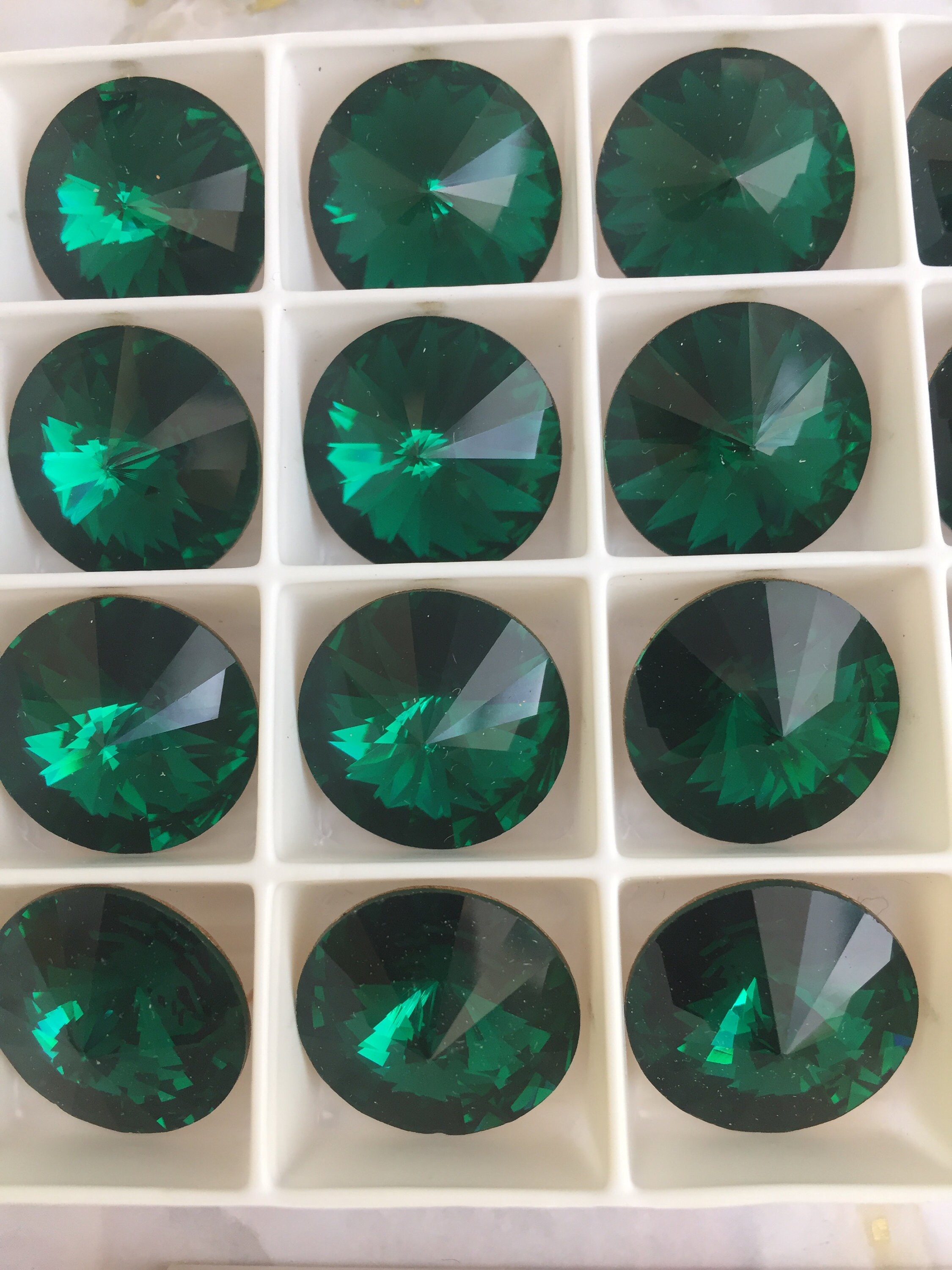 Vintage Swarovski 18mm Rivoli Crystal Stone, Article#1122, 1-4pcs