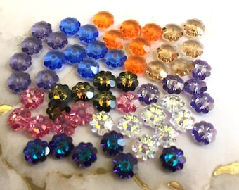 Perle florale Swarovski Margarita 6 mm, référence 3700, 12-24 pcs de différentes couleurs