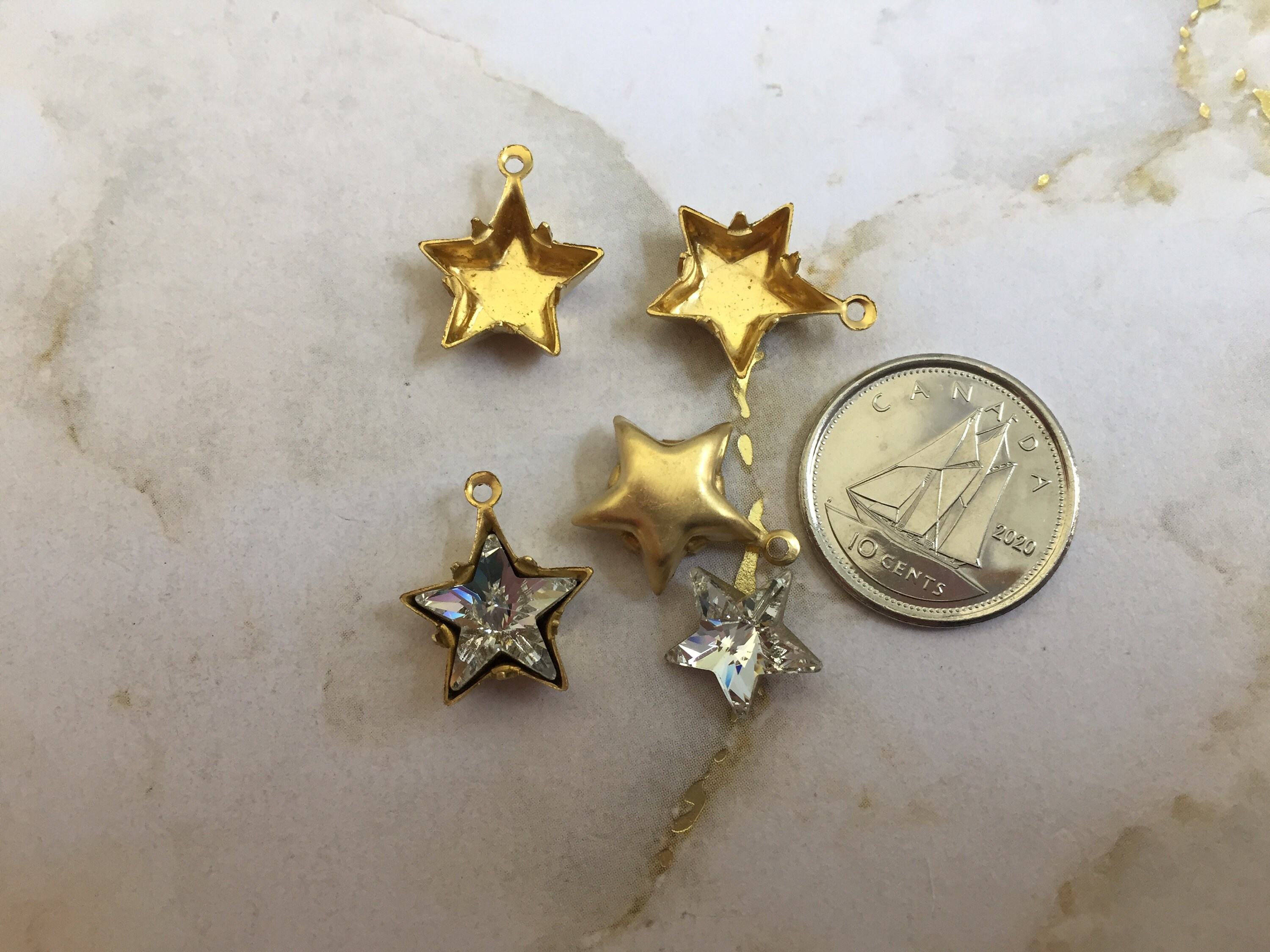 p　　スワロフスキー Swarovski Star Crystal Fancy Stone 10mm, Art # 4825 & 4745