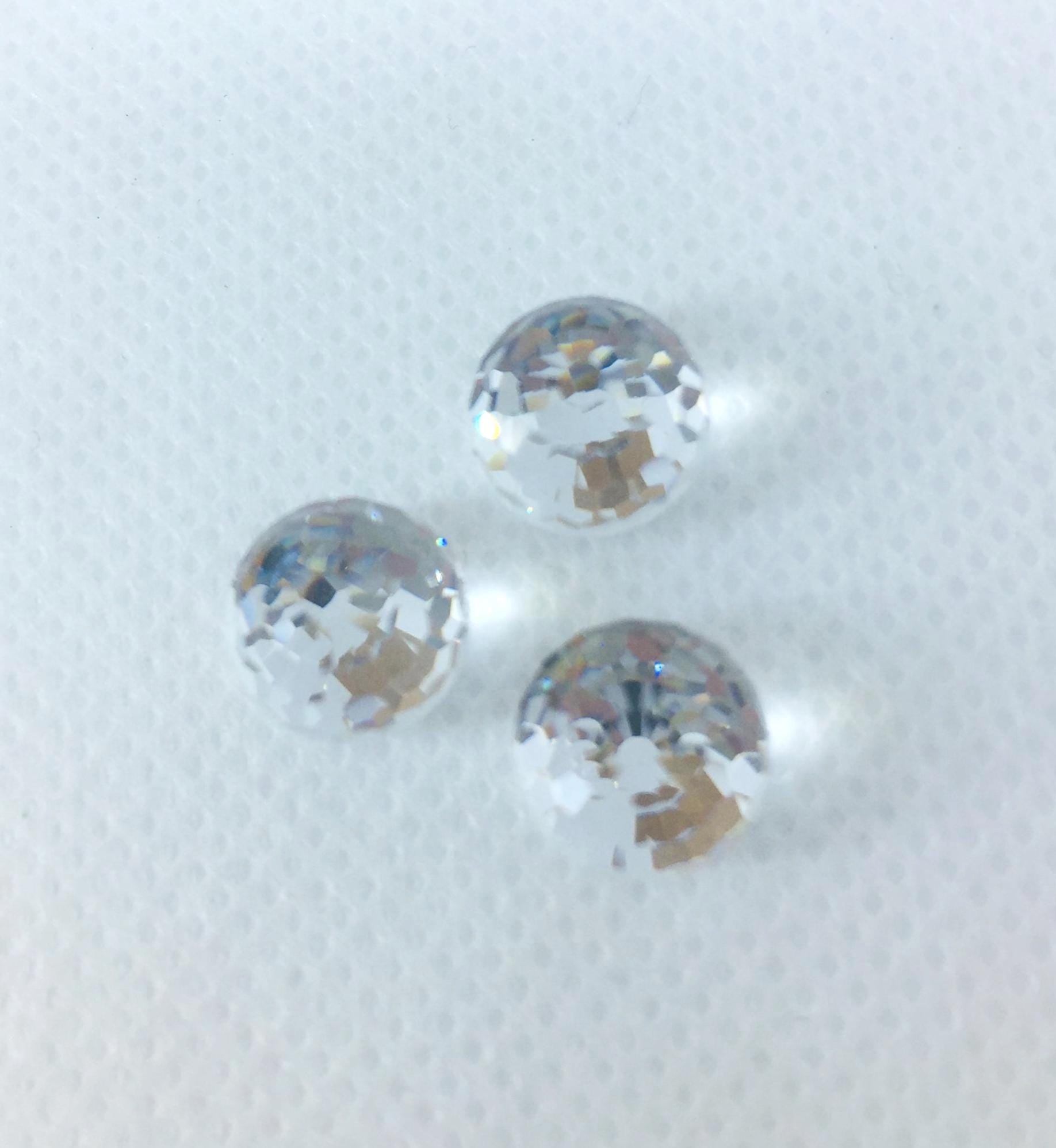 ビンテージ スワロフスキー ファイアーボール 10 mm クリスタル