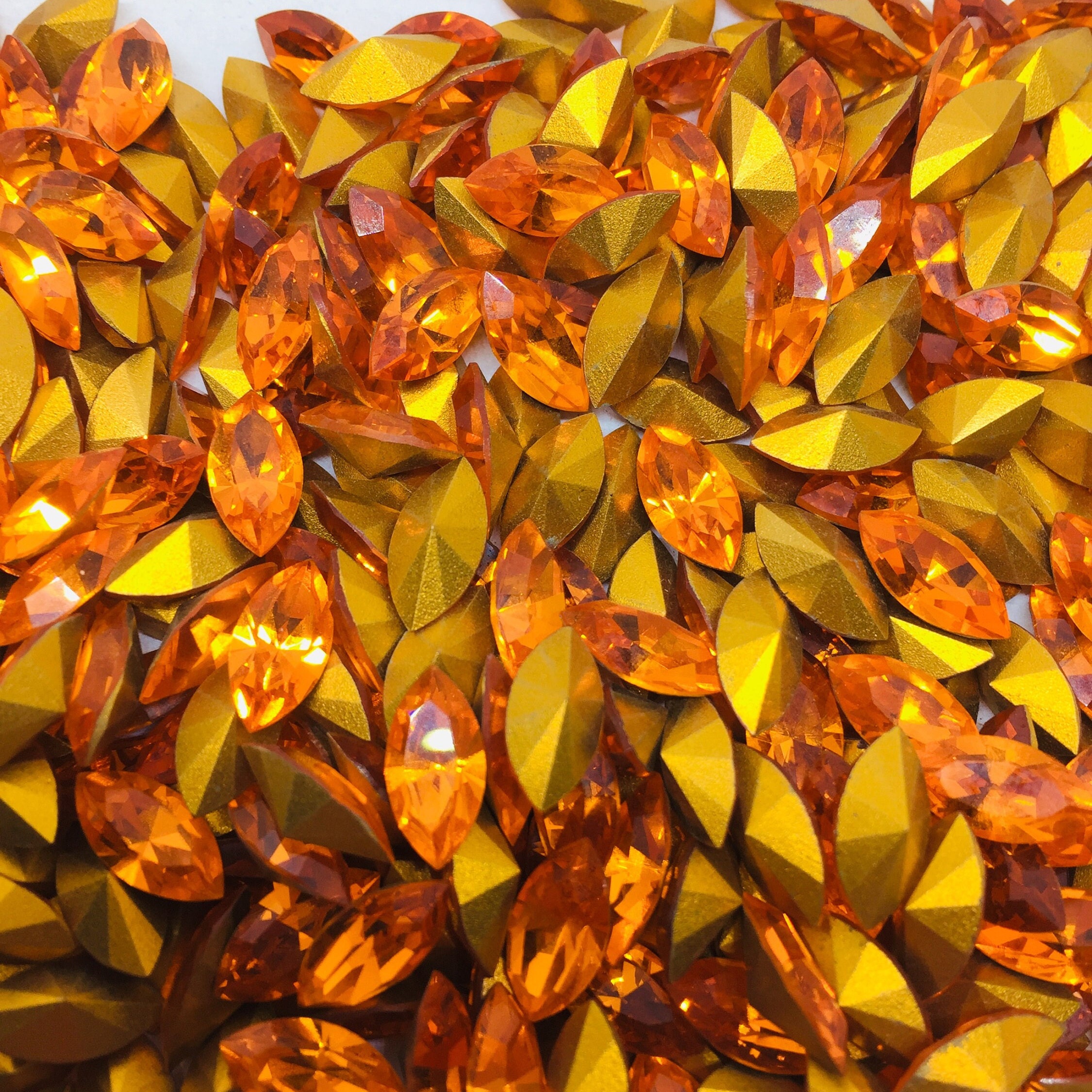 Vintage Swarovski 10/5mm Navette Crystal Stone, Article # 300