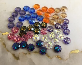 Swarovski Margarita 6mm flower bead, Art# 3700, 12-24 pcs in various colors