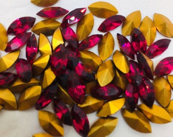Vintage Swarovski 10/5mm Navette Crystal Stone, Article # 300