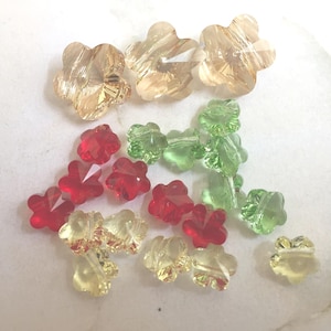 Cuentas de cristal de Swarovski en forma de flor de 8 mm, artículo n.° 5744, 14 mm y 8 mm, varios colores y cantidades