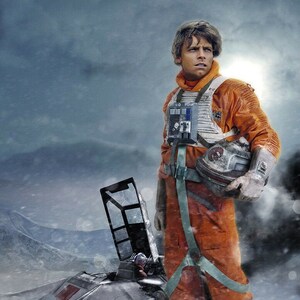 Star Wars Luke Skywalker on Hoth Original Art Print signed by creator and artist, Scott Harben
