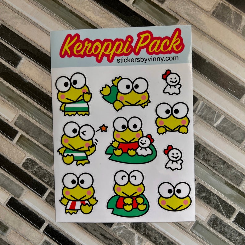 KEROPPI Stickers Keroppi Sticker Pack Etsy