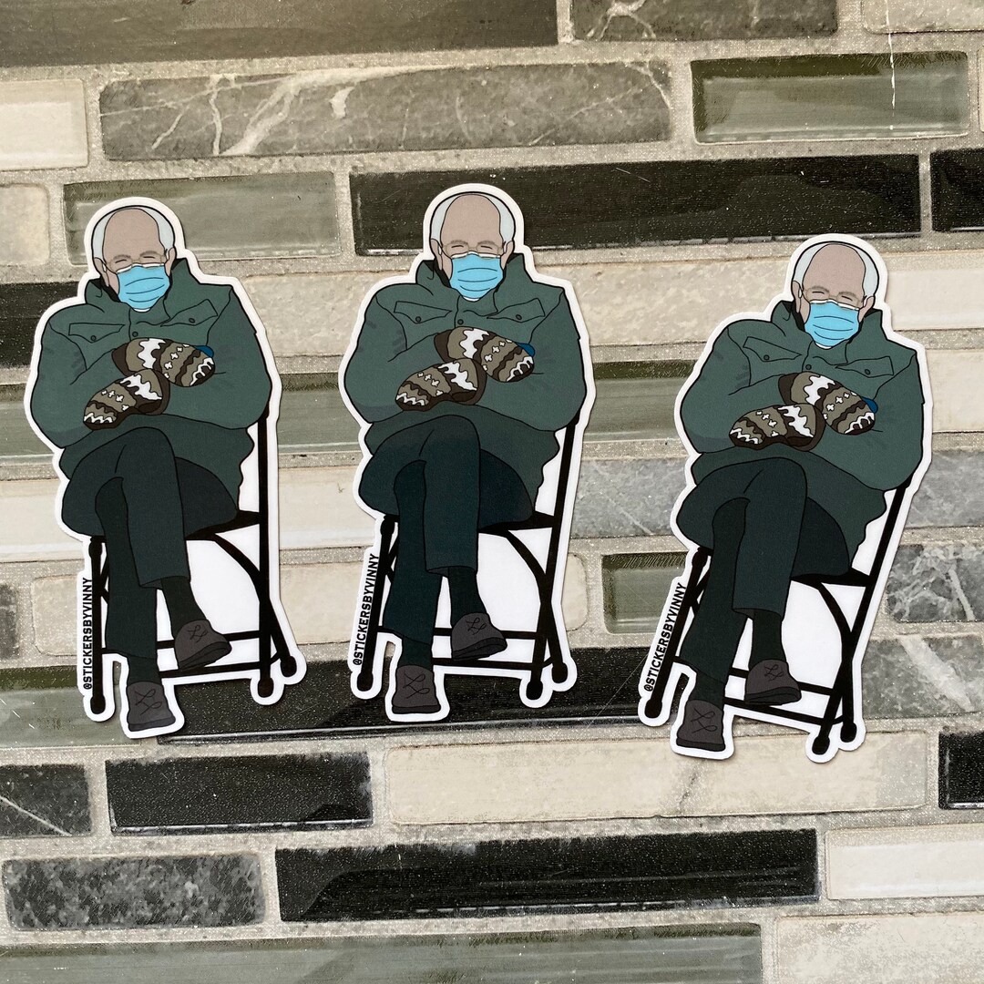 Bernie Mittens Sticker Bernie Sanders Inauguration - Etsy