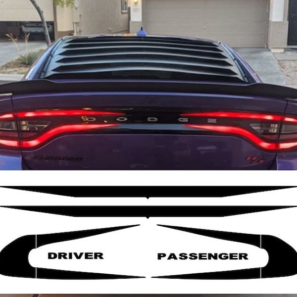 Dodge Charger taillight accent decal overlay 2015+ hellcat scat pack mopar srt sxt rt