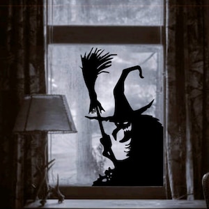 Wicked Witch, Wall or Window Decal Halloween