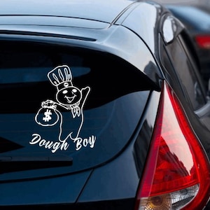 Dough Boy Vinyl Decal | Funny Car and Truck vinyl decal
