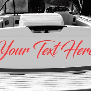 Customized Boat Vinyl Decal Stickers | Personalized Boat Decal | Custom Boat Decal| Custom Name Stickers